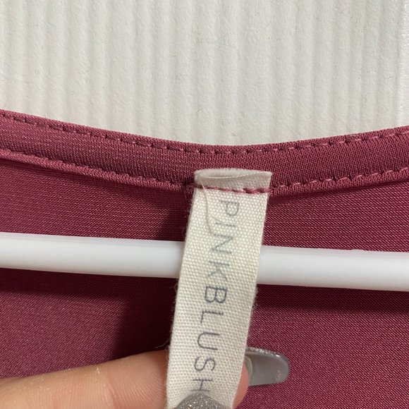 PinkBlush Mauve Sash Tie Wrap Maternity Maxi Dress - Picture 3 of 6